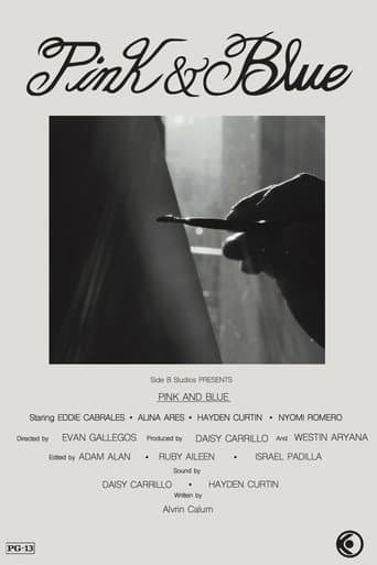 Pink & Blue poster