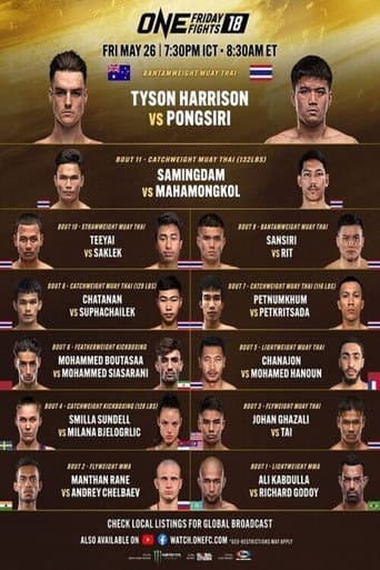 ONE Friday Fights 18: Harrison vs. Pongsiri poster