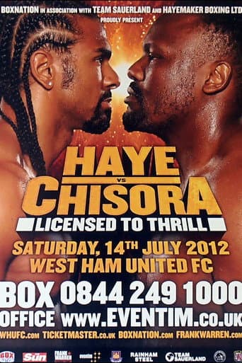 David Haye vs. Derek Chisora poster