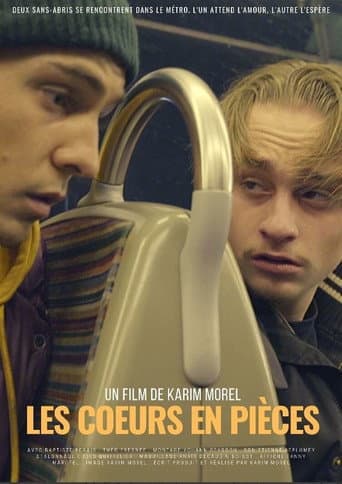 Les cœurs en pièces poster