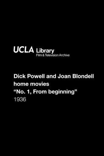 Dick Powell and Joan Blondell home movies: "No. 1, From beginning" poster