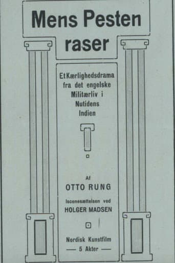 Mens Pesten raser poster