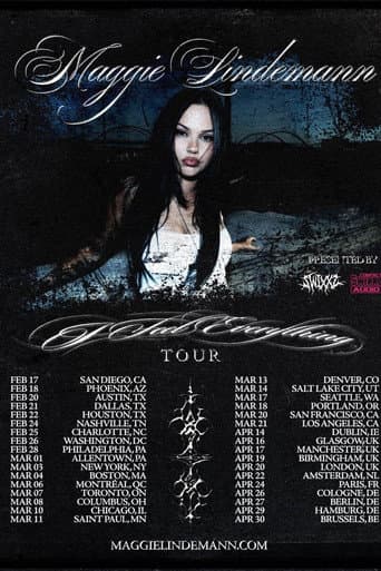 Maggie Lindemann: I FEEL EVERYTHING TOUR poster