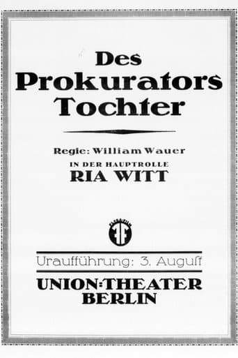 Des Prokurators Tochter poster