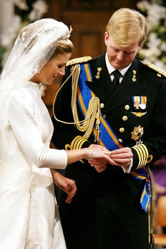 Huwelijk kroonprins Willem-Alexander en Máxima Zorreguieta poster