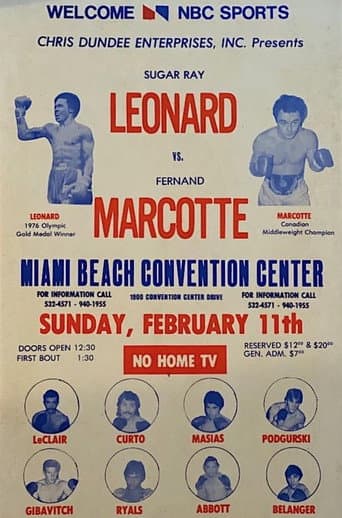 Sugar Ray Leonard vs. Fernand Marcotte poster