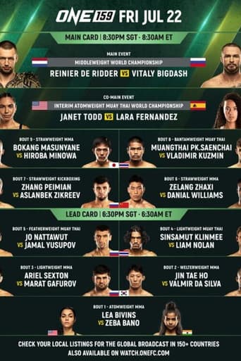 ONE 159: De Ridder vs. Bigdash poster